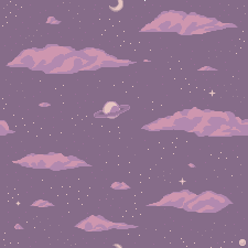 Space Clouds tile.