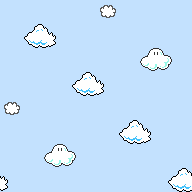 Mario Clouds tile