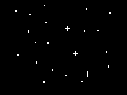 Pixel stars background