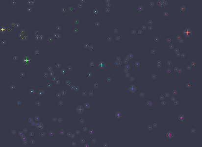 Pixel stars background 2
