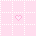Pink heart tile